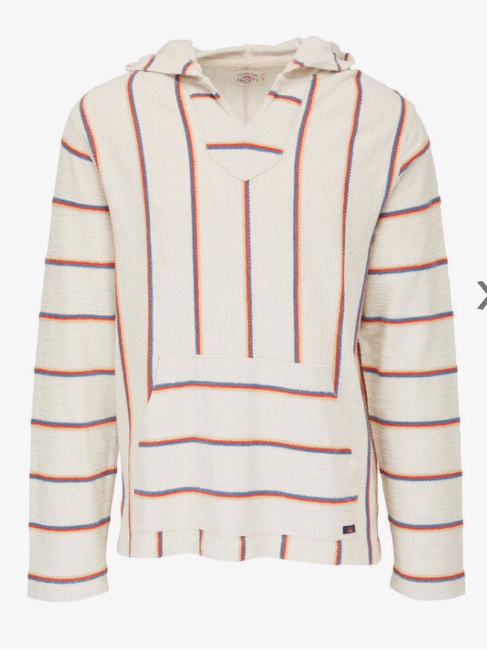Faherty Baja Biarritz Striped French Terry Hooded Sweater